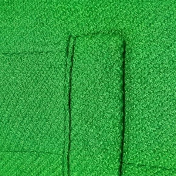 J. Crew School Boy Blazer Picnic Tweed Kelly Green Size 8 - Picture 10 of 17